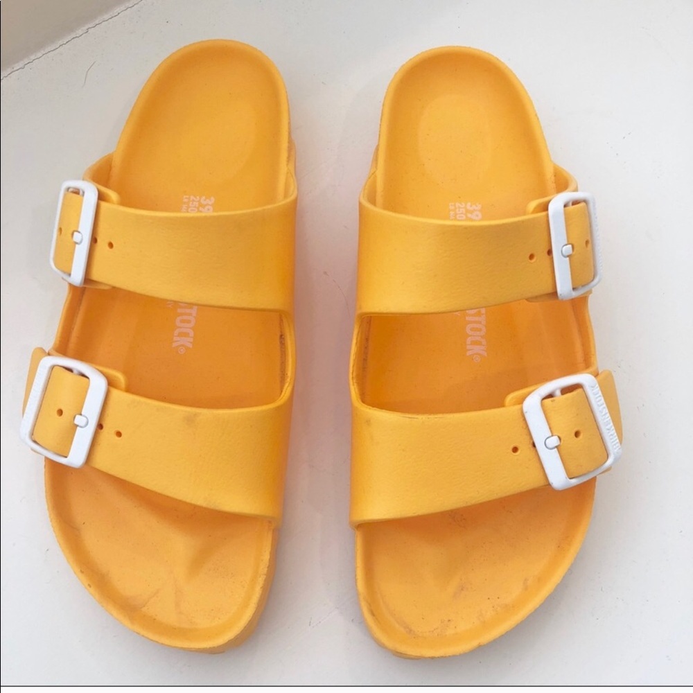 Birkenstock Birks Boho waterproof orange sandals